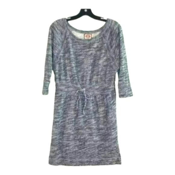 Juicy Couture Dresses & Skirts - Juicy Couture Gray 3/4 Sleeves Drawstring Waist Cotton Slip On Dress Size M